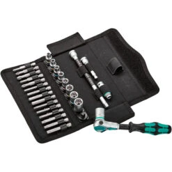 WERA 8100 SA Ratchet Wrench + 23 Bits
