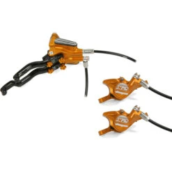 HOPE TECH 3 X2 DUO Double Lever Right Brake No Rotor Orange
