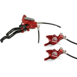 HOPE TECH 3 X2 DUO Double Lever Right Brake No Rotor Red