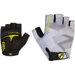 ZIENER CYD Short Finger Gloves Grey/Yellow 2023