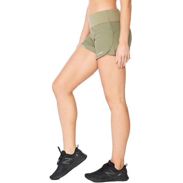 2XU AERO 4" Women's Shorts Green 2022 - Image 3