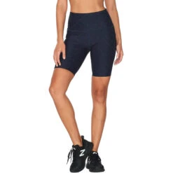 2XU AERO REFLECT HI-RISE COMPRESSION Women's Running Shorts Blue