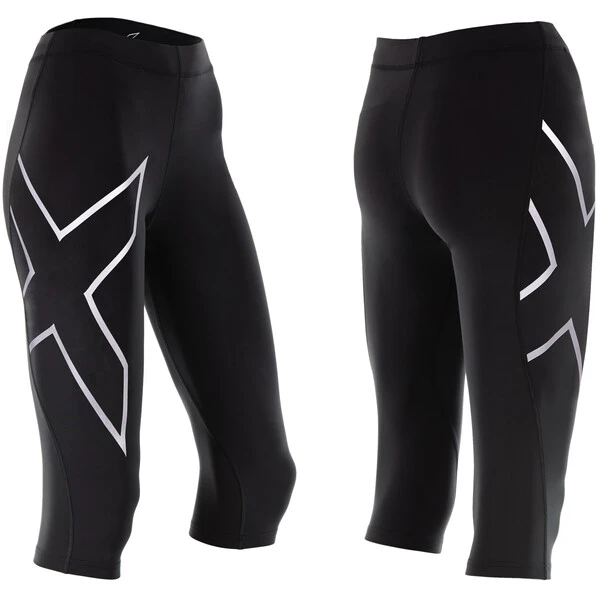 2XU COMPRESSION Women's 3/4 Leggings Black/Silver 2022 - Image 3