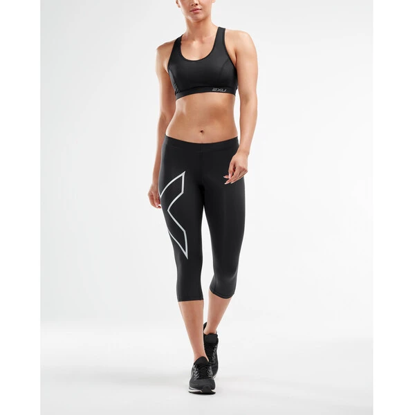 2XU COMPRESSION Women's 3/4 Leggings Black/Silver 2022 - Image 5