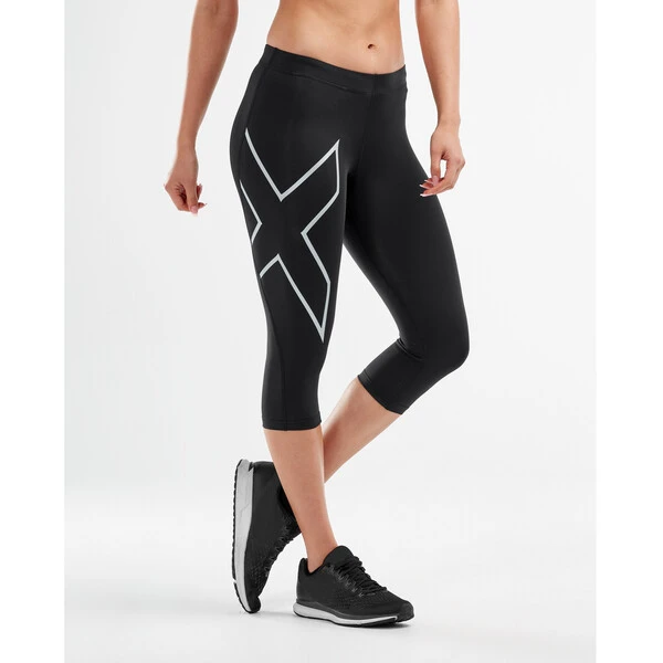 2XU COMPRESSION Women's 3/4 Leggings Black/Silver 2022 - Image 6