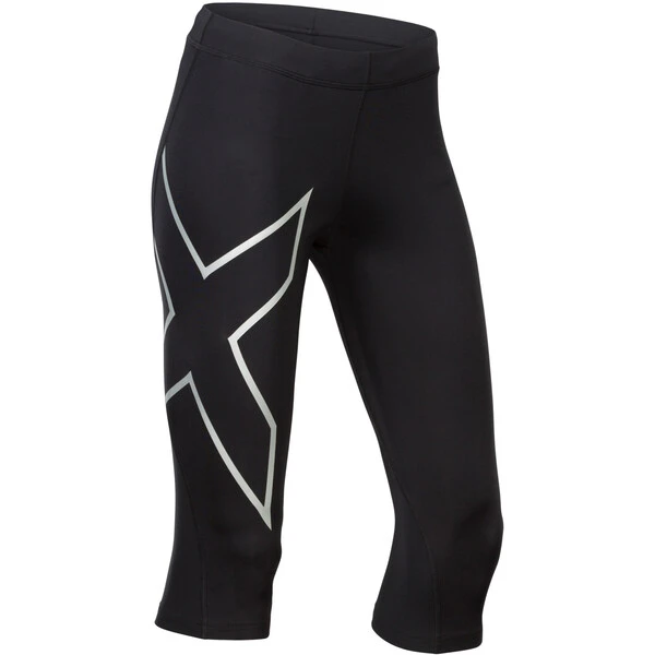 2XU COMPRESSION Women's 3/4 Leggings Black/Silver 2022