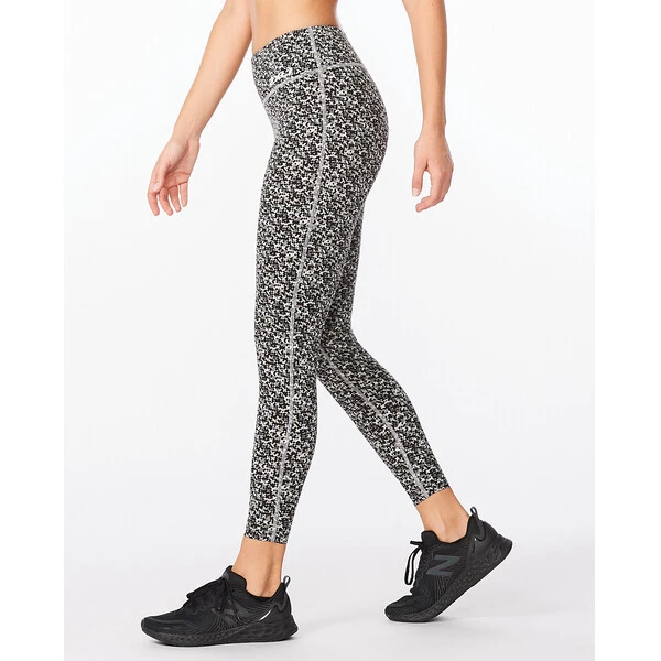 2XU FORM PRINT MID-RISE COMPRESSION Women's Tights Grey 2022 - Image 3