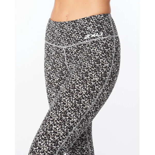 2XU FORM PRINT MID-RISE COMPRESSION Women's Tights Grey 2022 - Image 5