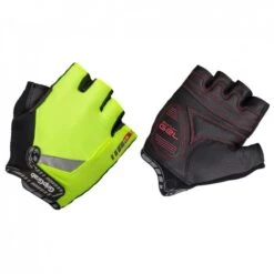 GRIPGRABPROGEL HI-VIS Short Finger Gloves Neon Yellow