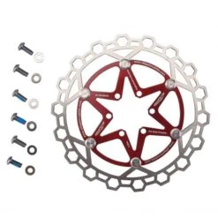 ALLIGATOR DIAMOND 2P Floating Disc Rotor 6-Bolt Red