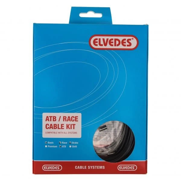 ELVEDES Brake Cables And Housings Set Universal Black - Image 2