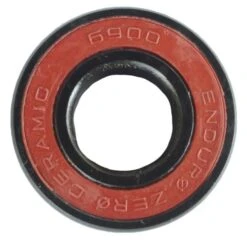ENDURO BEARINGS ZERO CERAMIC 6900-2RS-VV Bearing (10 X 22 X 6 Mm)