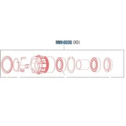 FULCRUM VTT Freehub Body Steel Sram XD #RN9-023S