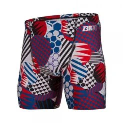 Z3R0D PATCHWORK Swim Shorts Red/Multicoloured 2022