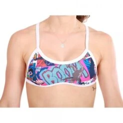 MAKO SUNKISSED BOOM Women's Bikini Top Blue/Red 2022