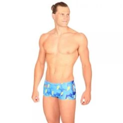 MAKO 80s Swim Briefs Blue/Yellow 2022