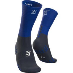 COMPRESSPORT MID COMPRESSION Socks Blue/Black