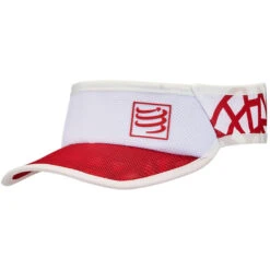 COMPRESSPORT SPIDERWEB ULTRALIGHT Visor White/Red