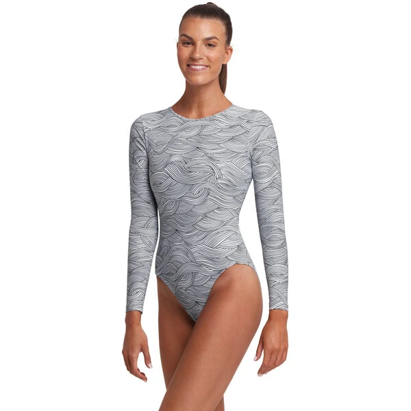 FUNKITA LONG SHOT Women's Swimsuit (1 Piece) White/Black 2022 - Image 2