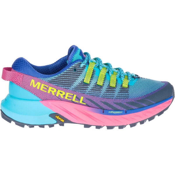 MERRELL AGILITY PEAK 4 Women's Trail Shoes Blue/Pink 2023 - Image 2
