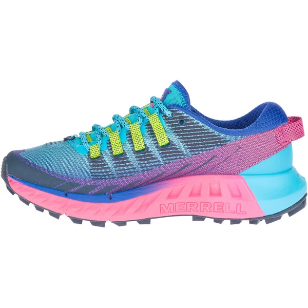 MERRELL AGILITY PEAK 4 Women's Trail Shoes Blue/Pink 2023 - Image 3