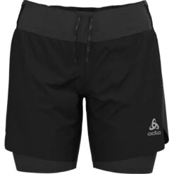 ODLO AXALP TRAIL 6" 2-IN-1 Women's Shorts Black 2022