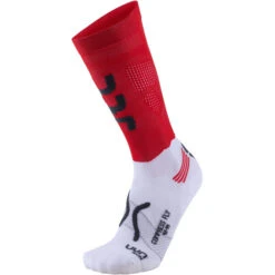 UYN RUN COMPRESSION FLY Socks Red/Grey