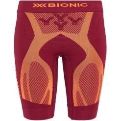 X-Bionic X BIONIC THE TRICK G2 Women's Running Shorts Burgundy/Orange 2023