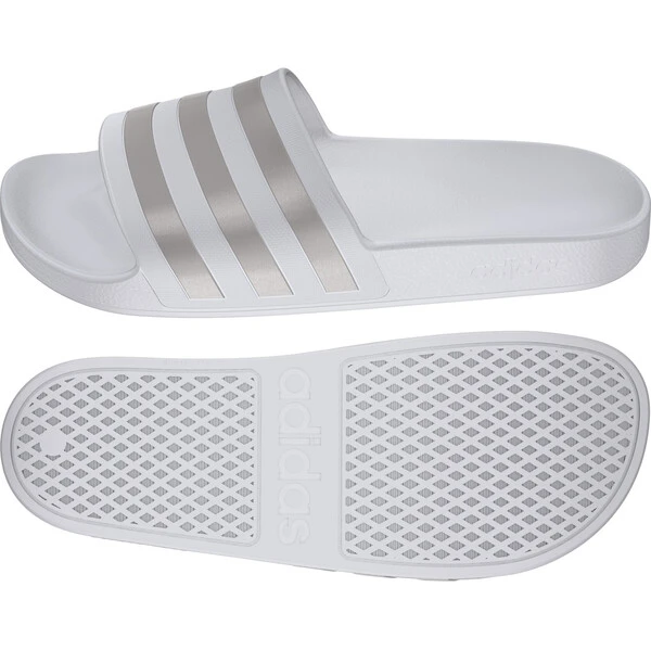 ADIDAS ADILETTE AQUA Sandals White/Grey - Image 3
