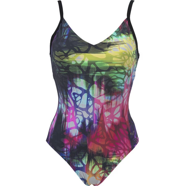 ARENA GRACE U Women's Swimsuit (One Piece) Black/Multicoloured - Image 3