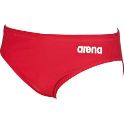 ARENA SOLID Swim Briefs Red/White 2022