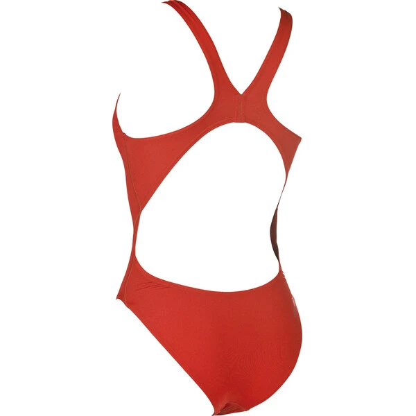 ARENA SOLID SWIM TECH HIGH Women's Swimsuit (One Piece) Red/White 2022 - Image 2