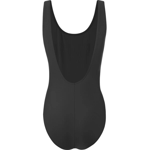 SPEEDO LOGO DEEP U Women's Swimsuit (One Piece) Black/White - Image 2