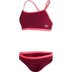 SPEEDO TIE-BACK Women's Bikini Burgundy